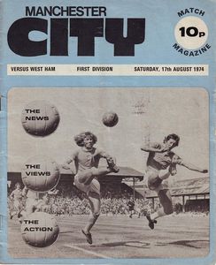 Manchester City v West Ham United 1974/75